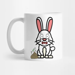 Funny bunny smells stinky poo poo Mug